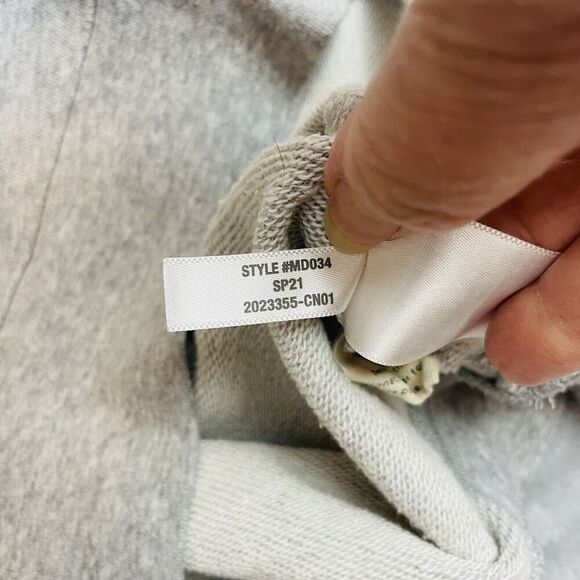 Madewell Sweatshirt Womens S Gray Fleece Crew Neck Open Mind Open Heart Sleeve - Picture 6 of 10